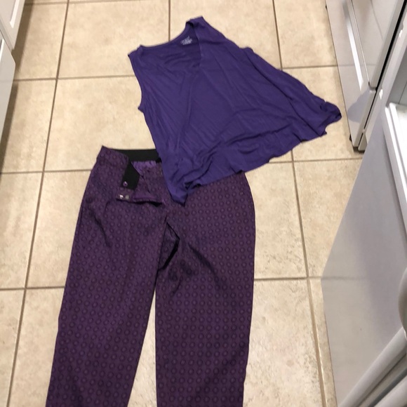 New Lane Bryant Dress Pants Slacks Trousers Mauve Purple 22 28